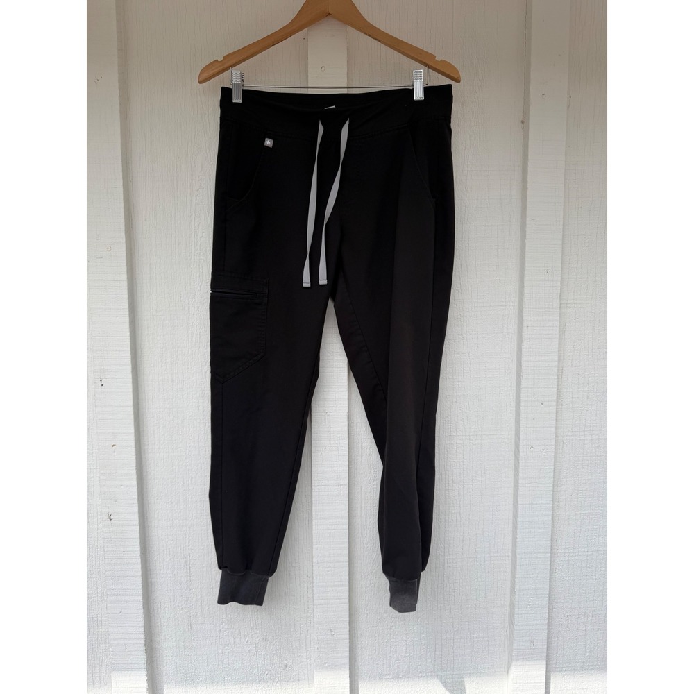 FIGS Zamunda 2.0 Jogger Scrub Pants Small Black Technical Cargo Nursing s/p
